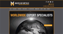 Desktop Screenshot of maxileadmetals.co.uk