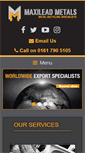 Mobile Screenshot of maxileadmetals.co.uk