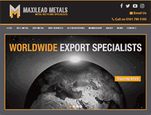 Tablet Screenshot of maxileadmetals.co.uk